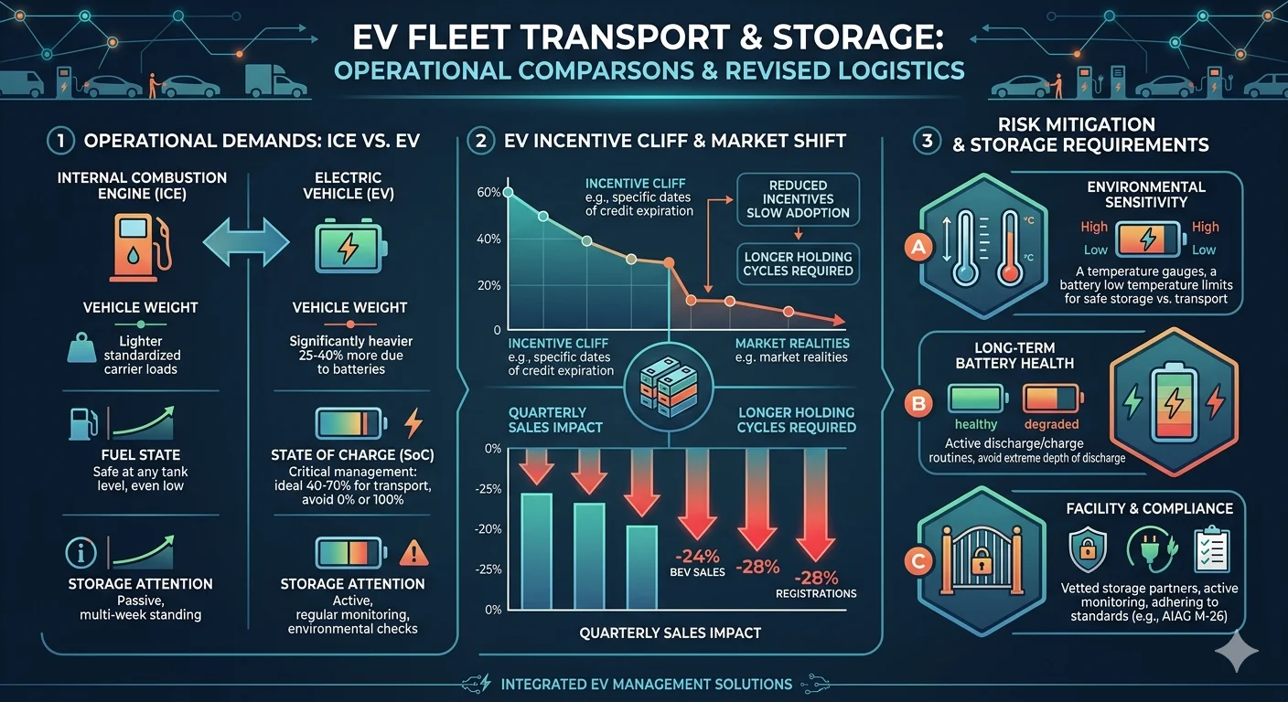 EV Fleet transport infographic