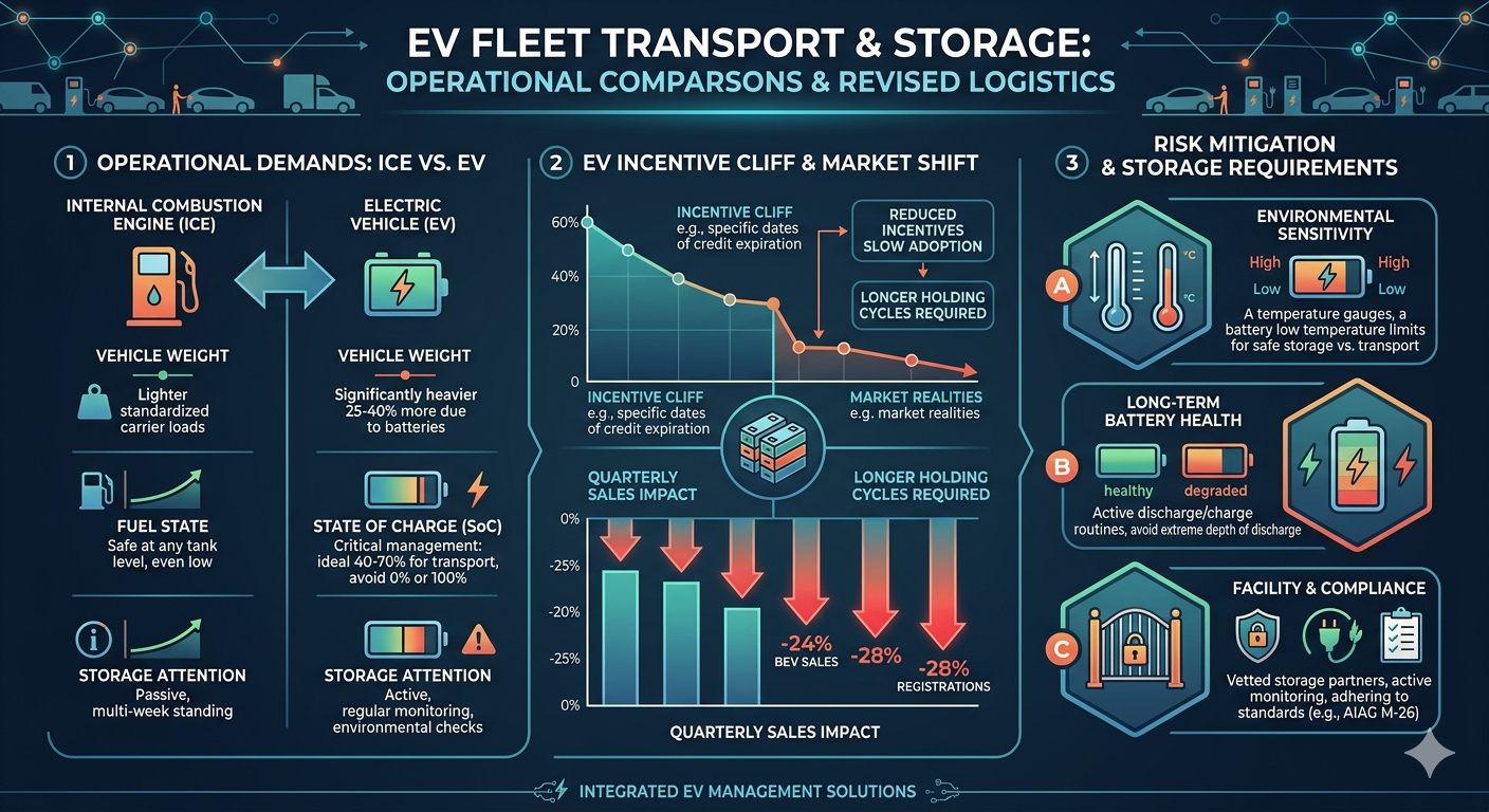 EV Fleet transport infographic