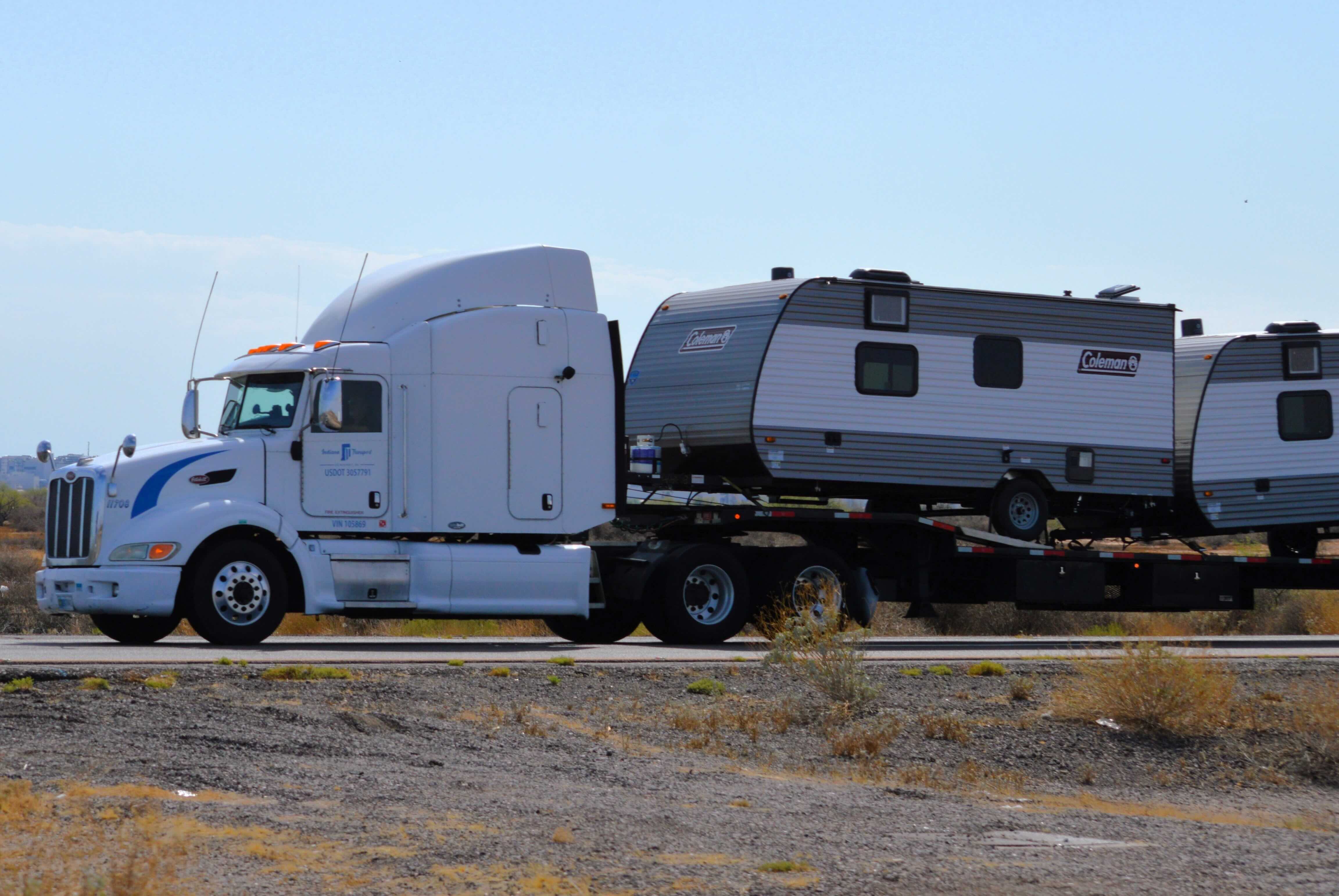 Travel trailer transport